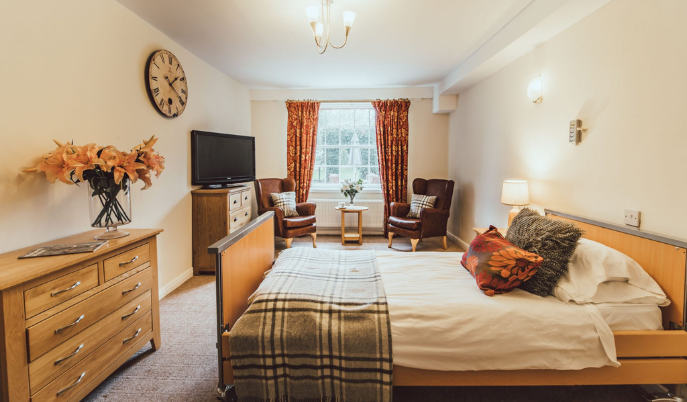 Bedrooms at Goole Hall care home